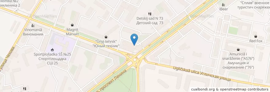 Mapa de ubicacion de Профессиональное училище en Rusia, Distrito Federal Central, Óblast De Yaroslavl, Ярославский Район, Городской Округ Ярославль.