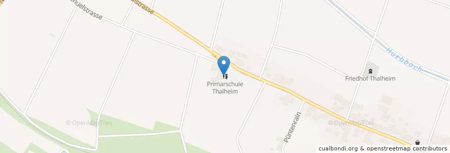 Mapa de ubicacion de Primarschule Thalheim en 瑞士, 蘇黎世, Bezirk Andelfingen, Thalheim An Der Thur.
