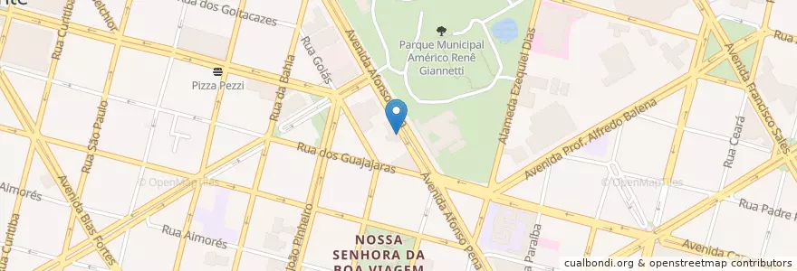 Mapa de ubicacion de Santander en Brésil, Région Sud-Est, Minas Gerais, Região Geográfica Intermediária De Belo Horizonte, Região Metropolitana De Belo Horizonte, Microrregião Belo Horizonte, Belo Horizonte.