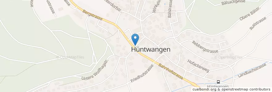 Mapa de ubicacion de Hüntwangen, Fabrikstrasse en Suíça, Zurique, Bezirk Bülach, Hüntwangen.