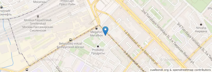 Mapa de ubicacion de Вареничная №1 en Rússia, Distrito Federal Central, Москва, Центральный Административный Округ, Тверской Район.