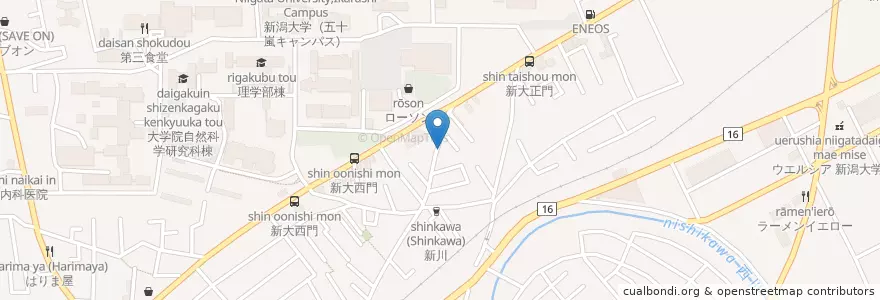 Mapa de ubicacion de ストロベリーフィールド (Strawberry field) en Japan, 新潟県, 新潟市, 西区.