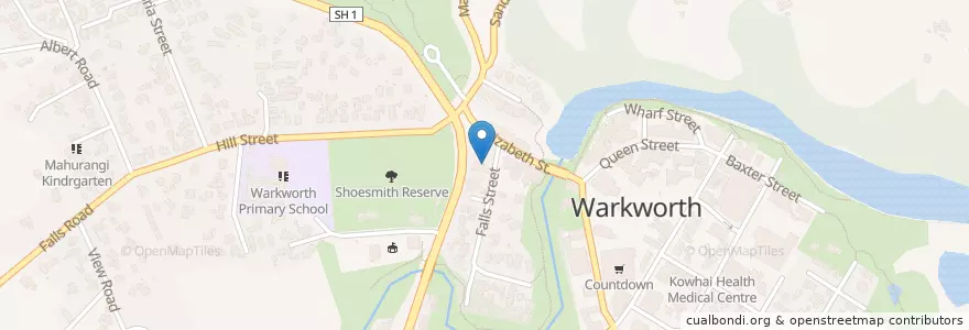 Mapa de ubicacion de Wakworth Police Station en Новая Зеландия, Auckland, Rodney.
