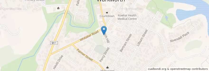 Mapa de ubicacion de Warkworth Volunteer Fire Brigade en New Zealand / Aotearoa, Auckland, Rodney.