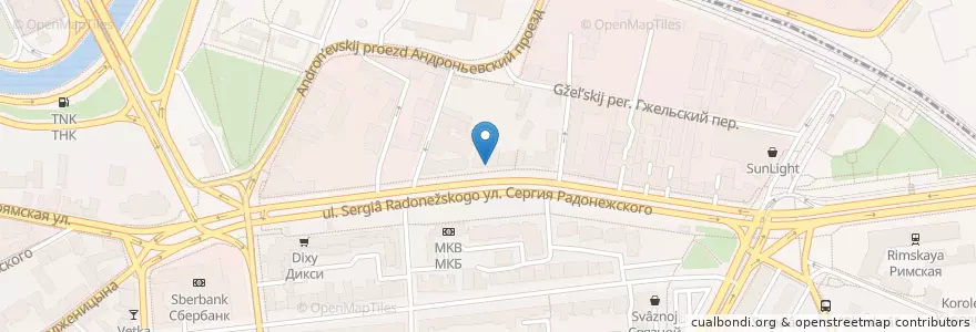 Mapa de ubicacion de Пересвет en Russia, Distretto Federale Centrale, Москва, Центральный Административный Округ, Таганский Район.