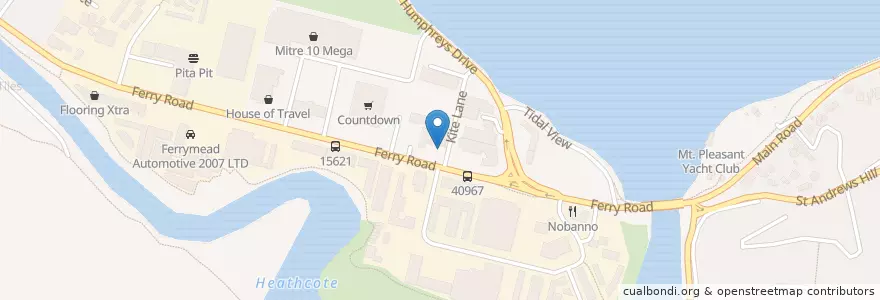 Mapa de ubicacion de Ten27 en Nuova Zelanda, Canterbury, Christchurch City, Linwood-Central-Heathcote Community, Ferrymead.