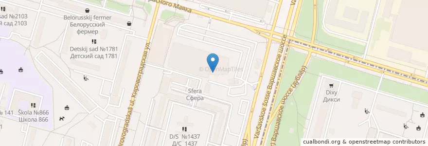 Mapa de ubicacion de Кредит Европа банк en Russia, Distretto Federale Centrale, Москва, Южный Административный Округ, Čertanovo Central'noe.