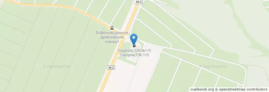 Mapa de ubicacion de Газпром ТЗК №115 en Russie, District Fédéral Central, Oblast De Koursk, Курский Район, Городской Округ Курск.