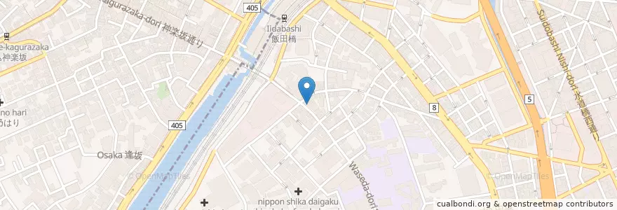 Mapa de ubicacion de 喫茶室ルノアール 飯田橋西口店 en Japan, Tokyo, Chiyoda.