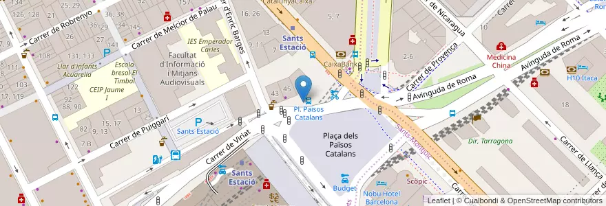 Mapa de ubicacion de 99 - Viriat 53 en İspanya, Catalunya, Barcelona, Barcelonès, Barcelona.