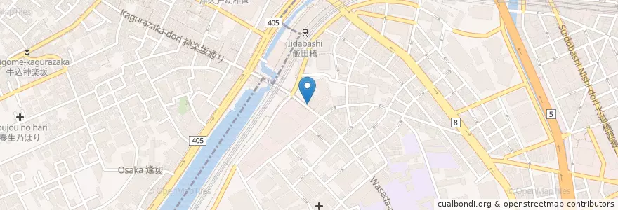 Mapa de ubicacion de 飯田橋薬局 en Japón, Tokio, Chiyoda.