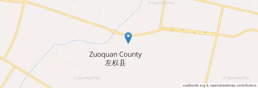 Mapa de ubicacion de 城区街道 en China, Shanxi, 晋中市, 左权县, 辽阳镇, 城区街道.