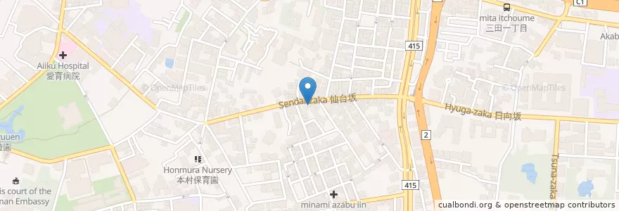 Mapa de ubicacion de Beef Okuma en اليابان, 東京都, 港区.