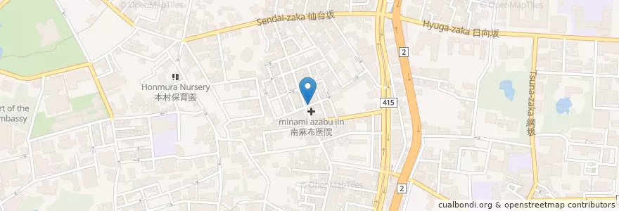 Mapa de ubicacion de ラジャヴェッタ en Japan, 東京都, 港区.