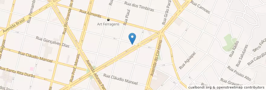 Mapa de ubicacion de Barbazul en 巴西, 东南部, 米纳斯吉拉斯, Região Geográfica Intermediária De Belo Horizonte, Região Metropolitana De Belo Horizonte, Microrregião Belo Horizonte, 贝洛奥里藏特.