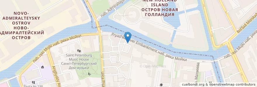 Mapa de ubicacion de МРЭО №5 en ロシア, 北西連邦管区, レニングラード州, サンクト ペテルブルク, Адмиралтейский Район.