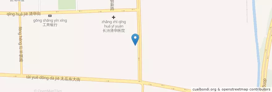 Mapa de ubicacion de 延安南路街道 en 중국, 산시성, 长治市, 潞州区, 延安南路街道.
