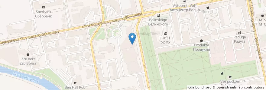 Mapa de ubicacion de Генеральное Консульство Германии en Russia, Ural Federal District, Sverdlovsk Oblast, Yekaterinburg Municipality.