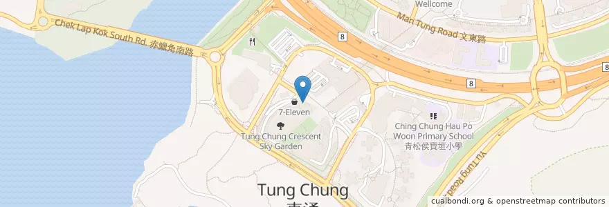 Mapa de ubicacion de Travelex en Çin, Hong Kong, Guangdong, Yeni Bölgeler, 離島區 Islands District.