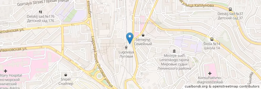 Mapa de ubicacion de Тимьян en Rusia, Дальневосточный Федеральный Округ, Приморский Край, Владивостокский Городской Округ.