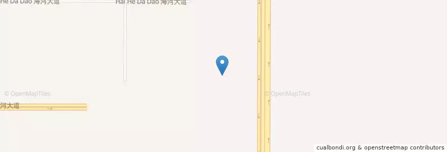 Mapa de ubicacion de 开发区银杏大街街道 en China, Henan, 安阳市, 文峰区, 开发区银杏大街街道.