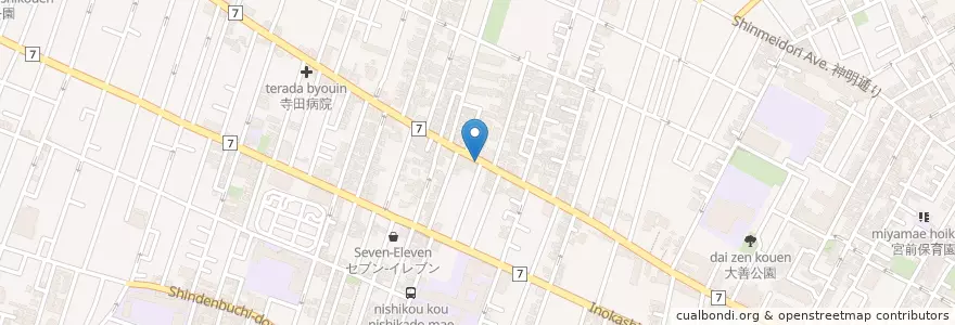 Mapa de ubicacion de 宮前須田歯科医院 en Japan, Tokyo, Suginami.