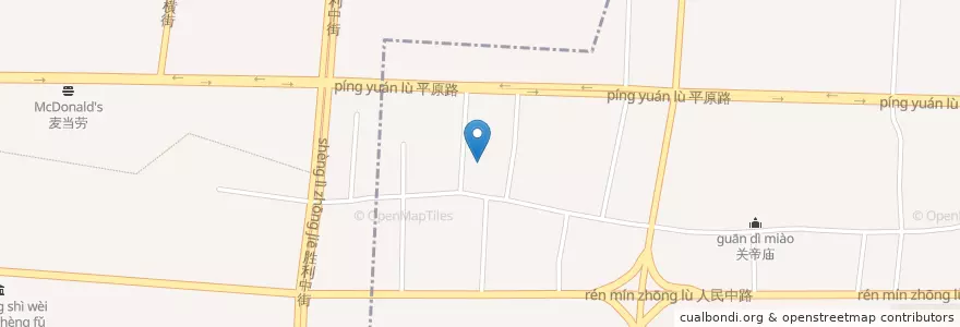 Mapa de ubicacion de 西街街道 en China, Henan, 新乡市, 红旗区, 西街街道.