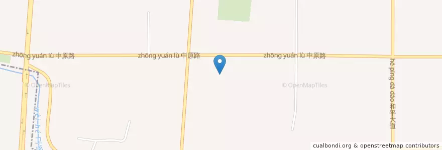 Mapa de ubicacion de 花园街道 en الصين, خنان, 新乡市, 牧野区, 花园街道.