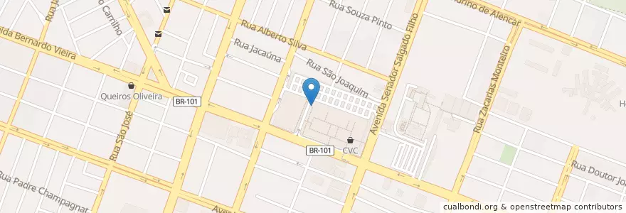 Mapa de ubicacion de Teatro Riachuelo - L3 en Бразилия, Северо-Восточный Регион, Риу-Гранди-Ду-Норти, Região Geográfica Intermediária De Natal, Microrregião De Natal, Натал.
