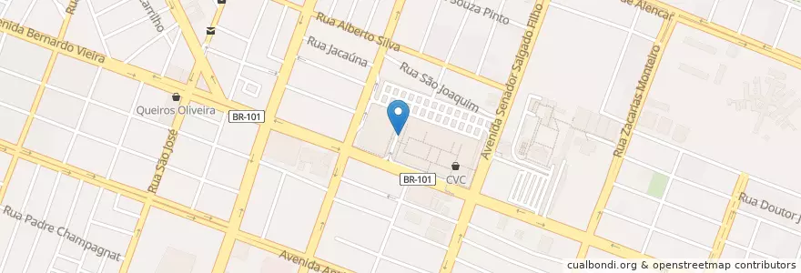 Mapa de ubicacion de Piazzale en ブラジル, 北東部地域, リオグランデ・ド・ノルテ, Região Geográfica Intermediária De Natal, Microrregião De Natal, ナタール.