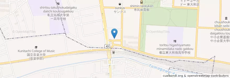 Mapa de ubicacion de モスバーガー en Japan, 東京都.