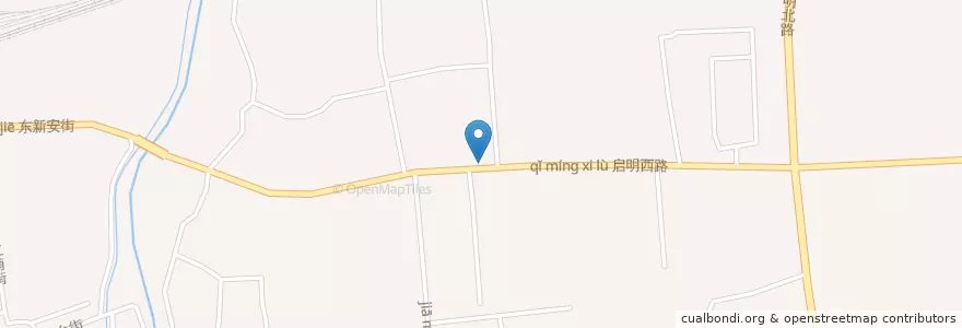 Mapa de ubicacion de 北窑街道 en 中国, 河南省, 洛陽市, 瀍河回族区, 北窑街道.