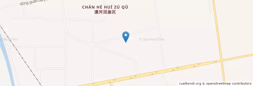 Mapa de ubicacion de 华林新村街道 en China, Henán, 洛阳市, 瀍河回族区, 瀍河回族乡.