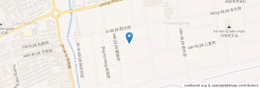 Mapa de ubicacion de 洛浦街道 en چین, استان هنان, 洛阳市, 老城区, 西南隅街道.