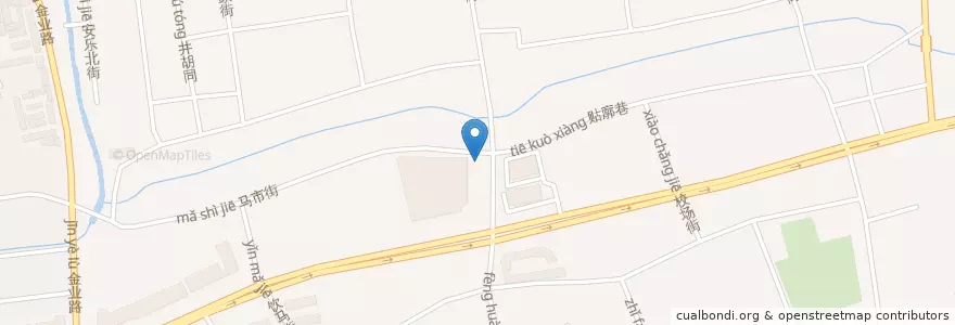 Mapa de ubicacion de 南关街道 en China, Henán, 洛阳市, 老城区, 洛浦街道, 南关街道.