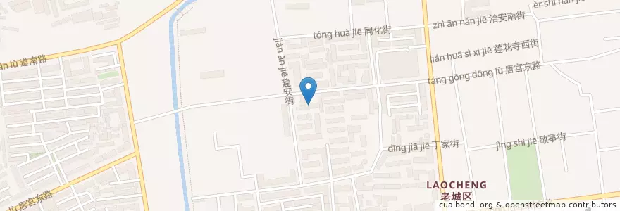 Mapa de ubicacion de 西北隅街道 en 中国, 河南省, 洛阳市, 老城区, 西北隅街道.