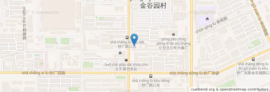 Mapa de ubicacion de 金谷园街道 en China, Henán, 洛阳市, 西工区, 金谷园街道.