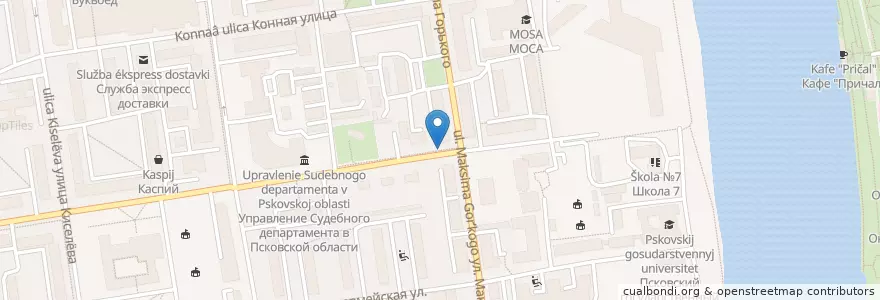 Mapa de ubicacion de Шаверма en ロシア, 北西連邦管区, プスコフ州, Псковский Район, Городской Округ Псков.