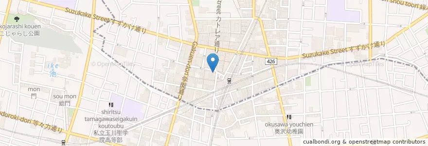 Mapa de ubicacion de エクセルシオール カフェ en Japan, Tokio, 目黒区.