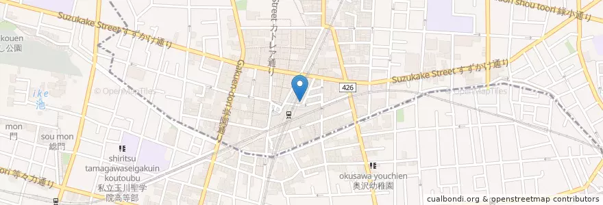 Mapa de ubicacion de スターバックス en Giappone, Tokyo, 目黒区.