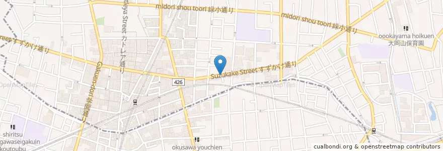 Mapa de ubicacion de マ フィーユ サラサ en 日本, 東京都, 目黒区.