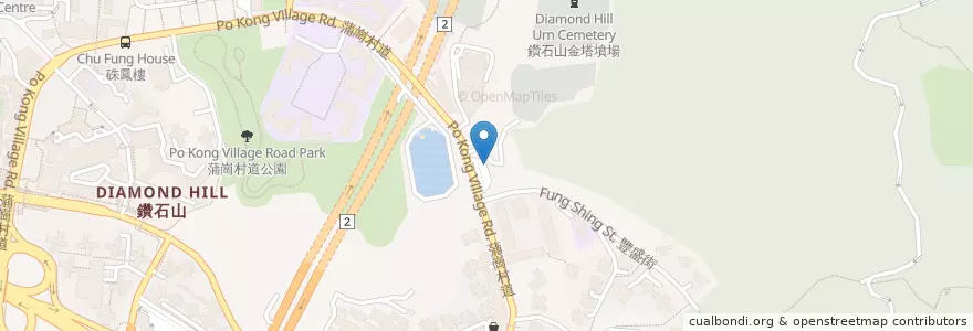 Mapa de ubicacion de 富山 Fu Shan en China, Guangdong, Hong Kong, Kowloon, Wilayah Baru, 黃大仙區 Wong Tai Sin District.
