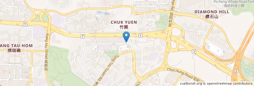 Mapa de ubicacion de Wong Tai Sin Shopping Centre en 中国, 広東省, 香港, 九龍, 新界, 黃大仙區 Wong Tai Sin District.