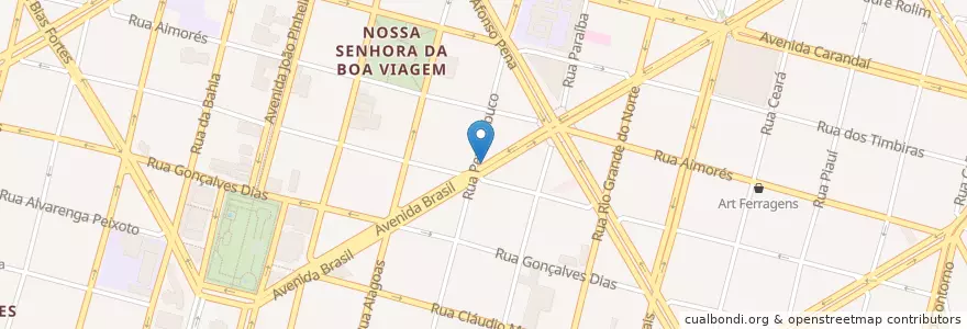 Mapa de ubicacion de Taxi Brasil en Brasil, Região Sudeste, Minas Gerais, Região Geográfica Intermediária De Belo Horizonte, Região Metropolitana De Belo Horizonte, Microrregião Belo Horizonte, Belo Horizonte.