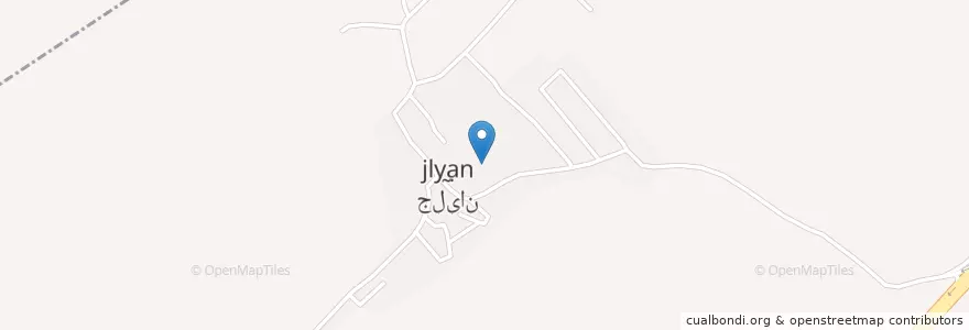 Mapa de ubicacion de جلیان en 伊朗, استان فارس, شهرستان مرودشت, بخش مرکزی شهرستان مرودشت, حومه شهر مرودشت, جلیان.