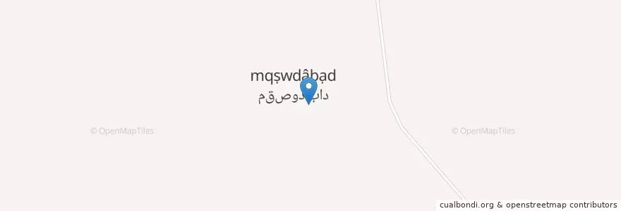 Mapa de ubicacion de مقصود‌آباد en Irán, Fars, شهرستان مرودشت, بخش مرکزی شهرستان مرودشت, دهستان محمدآباد, مقصود‌آباد.