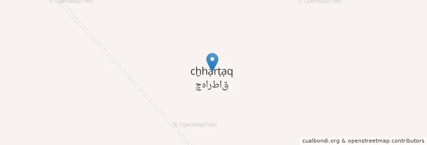 Mapa de ubicacion de چهارطاق en İran, Fars Eyaleti, شهرستان مرودشت, بخش مرکزی شهرستان مرودشت, دهستان محمدآباد, چهارطاق.