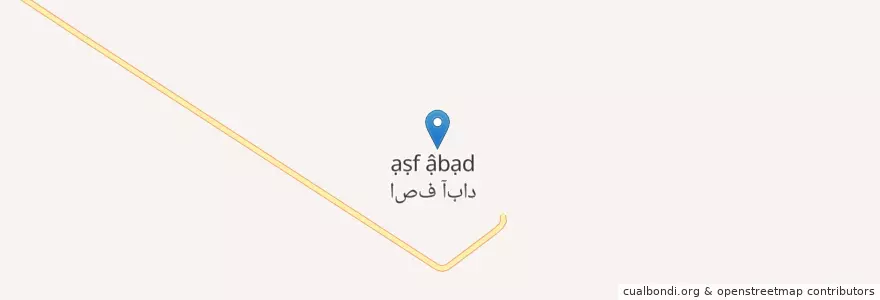Mapa de ubicacion de آصف‌آباد en İran, Fars Eyaleti, شهرستان مرودشت, بخش مرکزی شهرستان مرودشت, دهستان محمدآباد, آصف‌آباد.