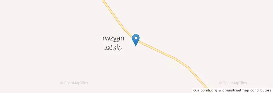 Mapa de ubicacion de روزیان en إیران, محافظة فارس, مقاطعة مرودشت, بخش سیدان, دهستان رحمت, روزیان.