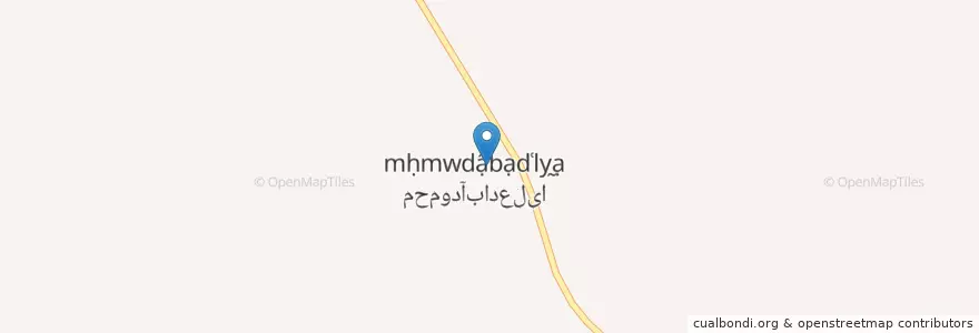 Mapa de ubicacion de محمودآباد علیا en 이란, استان فارس, شهرستان مرودشت, بخش سیدان, دهستان رحمت, محمودآباد علیا.